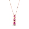Thumbnail Image 1 of Le Vian Ruby Necklace 3/8 ct tw Diamonds 14K Strawberry Gold 19&quot;
