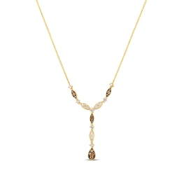 Le Vian Venetian Mosaic Diamond Y-Drop Necklace 3/4 ct tw 14K Honey Gold 19&quot;