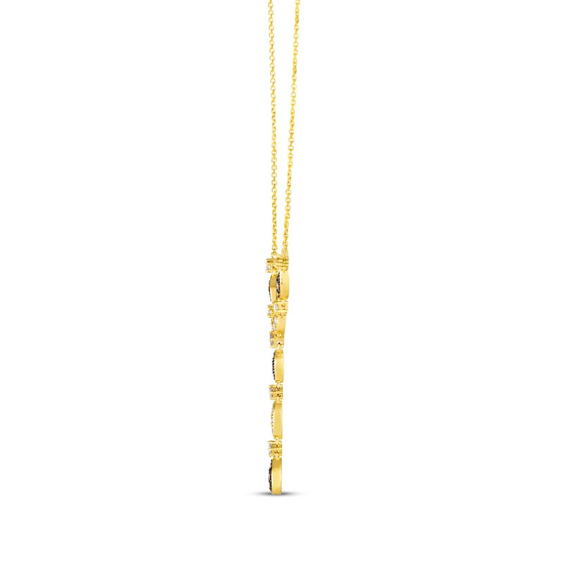 Le Vian Venetian Mosaic Diamond Y-Drop Necklace 3/4 ct tw 14K Honey Gold 19"