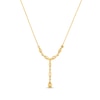 Thumbnail Image 2 of Le Vian Venetian Mosaic Diamond Y-Drop Necklace 3/4 ct tw 14K Honey Gold 19"