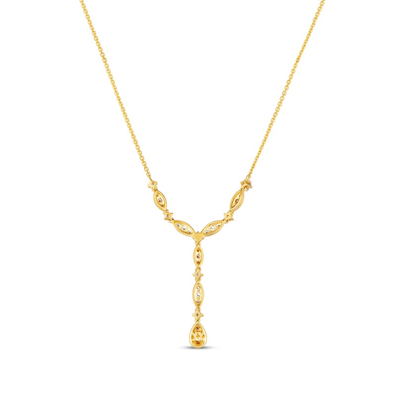 Main Image 3 of Le Vian Venetian Mosaic Diamond Y-Drop Necklace 3/4 ct tw 14K Honey Gold 19&quot;