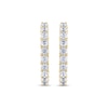 Thumbnail Image 2 of THE LEO Diamond Hoop Earrings 1 ct tw 14K Yellow Gold