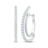 Thumbnail Image 0 of Unstoppable Love Diamond Double Hoop Earrings 1 ct tw 10K White Gold