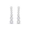 Thumbnail Image 2 of Diamond Graduated Drop Earrings 1/5 ct tw 10K White Gold
