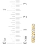 Thumbnail Image 4 of Diamond &quot;XO&quot; Huggie Hoop Earrings 1/10 ct tw 10K Yellow Gold