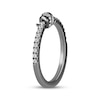 Thumbnail Image 9 of Ink & Ice Diamond Twist Wedding Band 1/4 ct tw Black Rhodium-Plated 14K White Gold
