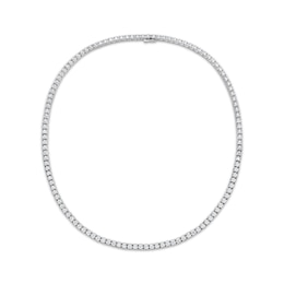 Men's KAY Lab-Grown Diamonds Tennis Necklace 8 ct tw 10K White Gold 20"