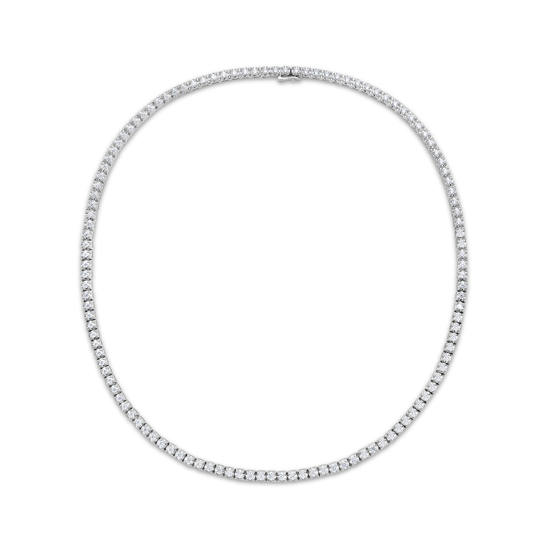 Men's Lab-Created Diamonds by KAY Tennis Necklace 8 ct tw 10K White Gold 20"
