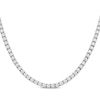 Thumbnail Image 1 of Men's Lab-Created Diamonds by KAY Tennis Necklace 8 ct tw 10K White Gold 20"