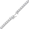 Thumbnail Image 2 of Men's Lab-Created Diamonds by KAY Tennis Necklace 8 ct tw 10K White Gold 20"