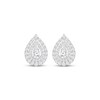 Thumbnail Image 2 of Multi-Diamond Pear-Shaped Stud Earrings 1 ct tw 10K White Gold