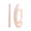 Thumbnail Image 0 of Unstoppable Love Diamond Double Hoop Earrings 1/2 ct tw 10K Rose Gold