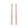 Thumbnail Image 2 of Unstoppable Love Diamond Double Hoop Earrings 1/2 ct tw 10K Rose Gold