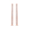 Thumbnail Image 1 of Unstoppable Love Diamond Double Hoop Earrings 1/2 ct tw 10K Rose Gold