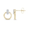 Thumbnail Image 1 of Diamond Doorknocker Earrings 1/15 ct tw 10K Yellow Gold