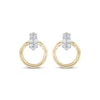 Thumbnail Image 2 of Diamond Doorknocker Earrings 1/15 ct tw 10K Yellow Gold