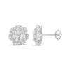 Thumbnail Image 0 of Diamond Flower Stud Earrings 1-1/2 ct tw 14K White Gold