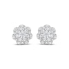 Thumbnail Image 1 of Diamond Flower Stud Earrings 1-1/2 ct tw 14K White Gold