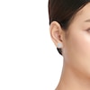 Thumbnail Image 2 of Diamond Flower Stud Earrings 1-1/2 ct tw 14K White Gold