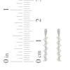 Thumbnail Image 5 of Marquise & Round-Cut Diamond Dangle Earrings 1-1/2 ct tw 14K Yellow Gold