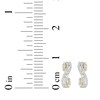 Thumbnail Image 5 of Marquise & Round-Cut Diamond Crossover Hoop Earrings 1 ct tw 14K Yellow Gold