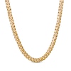 Thumbnail Image 1 of Cuban Curb Chain Necklace 9.3mm Hollow 10K Yellow Gold 22&quot;