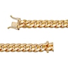 Thumbnail Image 2 of Hollow Cuban Curb Chain Necklace 9.3mm 10K Yellow Gold 22"