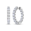Thumbnail Image 0 of THE LEO Diamond Inside-Out Hoop Earrings 3 ct tw 14K White Gold