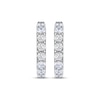 Thumbnail Image 1 of THE LEO Diamond Inside-Out Hoop Earrings 3 ct tw 14K White Gold