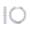 Thumbnail Image 2 of THE LEO Diamond Inside-Out Hoop Earrings 3 ct tw 14K White Gold