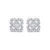 Thumbnail Image 2 of THE LEO Diamond Flower Stud Earrings 3/4 ct tw 14K White Gold