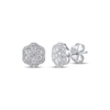 Thumbnail Image 1 of Multi-Diamond Flower Stud Earrings 1/2 ct tw 10K White Gold