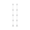 Thumbnail Image 2 of Multi-Diamond Station Dangle Earrings 1/5 ct tw Sterling Silver