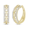 Thumbnail Image 1 of Linked Always Diamond Chain Link Hoop Earrings 3/4 ct tw 10K Yellow Gold