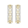 Thumbnail Image 2 of Linked Always Diamond Chain Link Hoop Earrings 3/4 ct tw 10K Yellow Gold