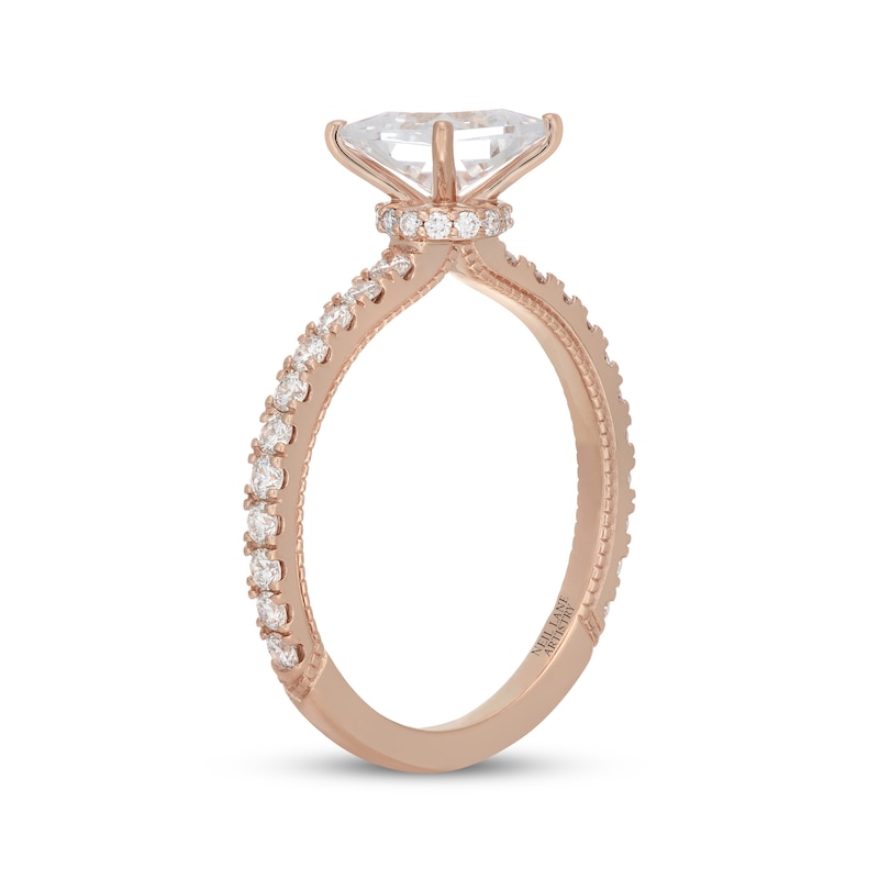 Neil Lane Artistry Princess-Cut Lab-Created Diamond Engagement Ring 2 ct tw 14K Rose Gold