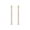 Thumbnail Image 2 of Baguette-Cut Diamond Hoop Earrings 1/2 ct tw 10K Yellow Gold
