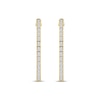 Thumbnail Image 1 of Baguette-Cut Diamond Hoop Earrings 1/2 ct tw 10K Yellow Gold