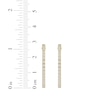 Thumbnail Image 4 of Baguette-Cut Diamond Hoop Earrings 1/2 ct tw 10K Yellow Gold