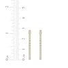 Thumbnail Image 5 of Baguette-Cut Diamond Hoop Earrings 1/2 ct tw 10K Yellow Gold