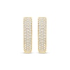 Thumbnail Image 2 of Diamond Pavé Hoop Earrings 3/8 ct tw 10K Yellow Gold