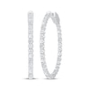 Thumbnail Image 1 of Diamond Inside-Out Hoop Earrings 2 ct tw 10K White Gold