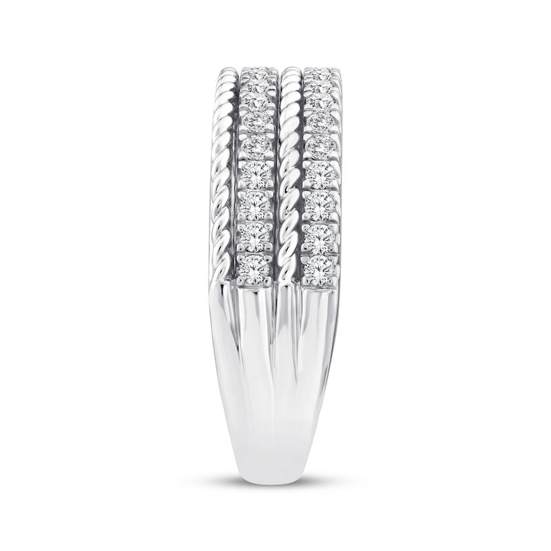 Main Image 2 of Threads of Love Diamond Anniversary Ring 1/2 ct tw 14K White Gold