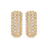 Thumbnail Image 2 of Le Vian Diamond Four-Row Hoop Earrings 1-1/2 ct tw 14K Honey Gold