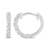 Thumbnail Image 0 of Diamond Mini Huggie Hoop Earrings 1/20 ct tw 10K White Gold
