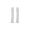 Thumbnail Image 1 of Diamond Mini Huggie Hoop Earrings 1/20 ct tw 10K White Gold