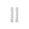 Thumbnail Image 2 of Diamond Mini Huggie Hoop Earrings 1/20 ct tw 10K White Gold