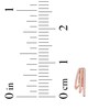 Thumbnail Image 5 of Diamond Three-Row Staggered Huggie Hoop Earrings 1/4 ct tw 10K Rose Gold