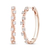Thumbnail Image 0 of Threads of Love Diamond Curvy Hoop Earrings 1/2 ct tw 10K Rose Gold