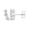 Thumbnail Image 3 of Memories Moments Magic Three-Stone Diamond Stud Earring 1/2 ct tw 10K White Gold